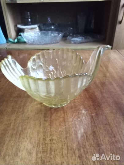 Ваза из цветного стекла СССР