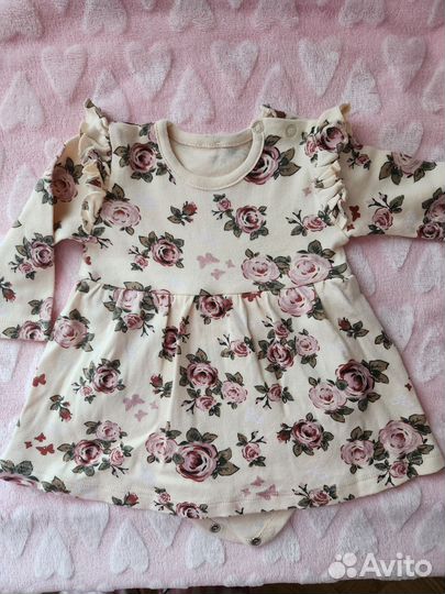 Платье боди для девочки 62