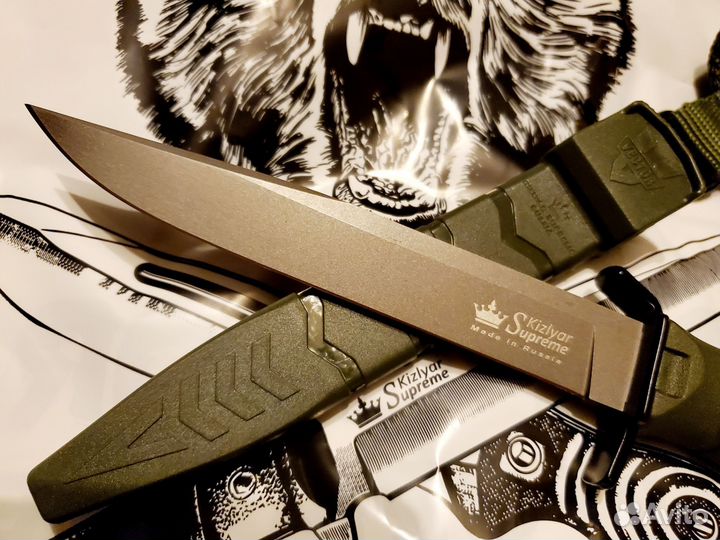 Нож Kizlyar Supreme Vector 420HC TacWash Олива