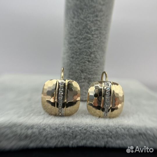 Золотые серьги 585