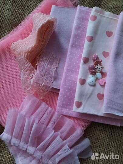 Материалы для творчества.Ткань.Волосы для кукол