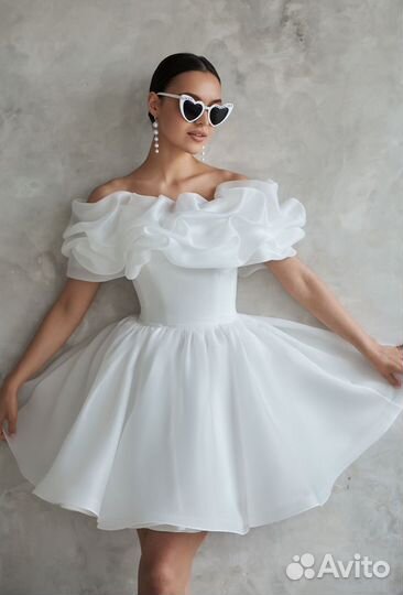 Свадебное платье 40 42 44 короткое