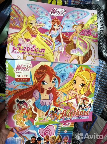 Альбом для рисования. Винкс. Маша и медведь.Новые
