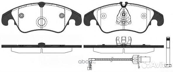 Колодки тормозные передние, 130431