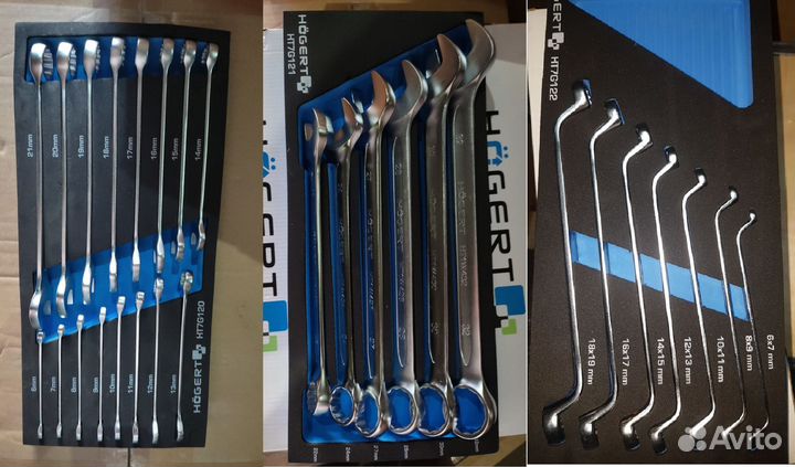 Набор инструментов в тележке, 214 предметов