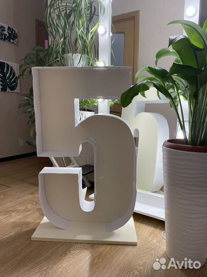 Каркасная цифра 5