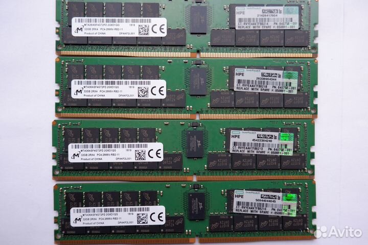 32Gb DDR4 2666V REG HP 840758-091 Серверная память