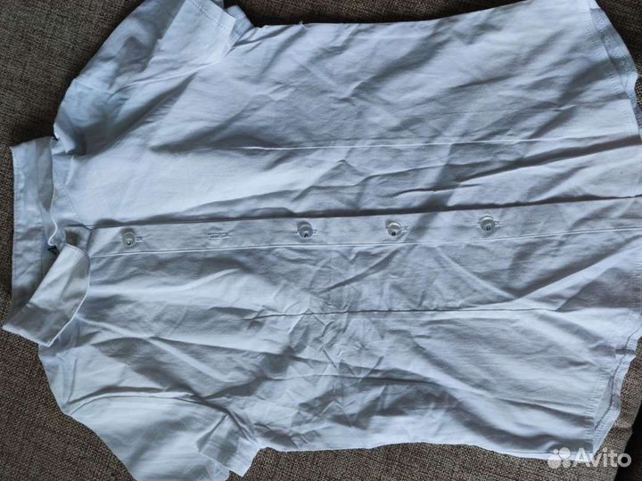 Блузка рубашка школьная 134 новая