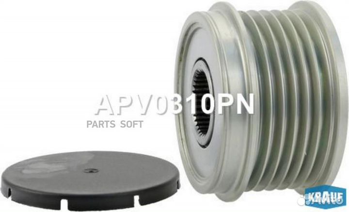 Krauf APV0310PN Шкив генератора opel astra 09- обг