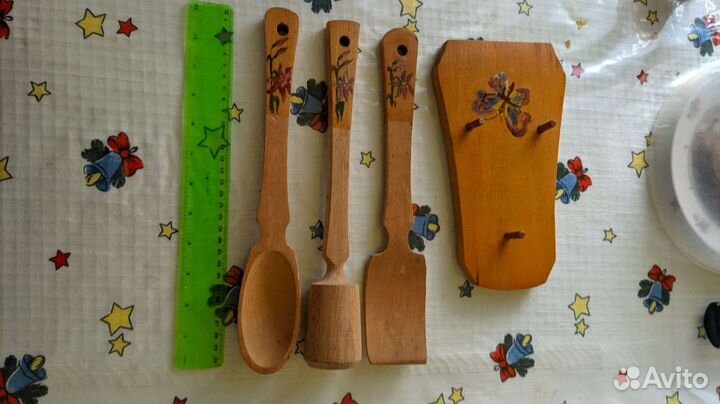 Набор кухонный из дерева новый