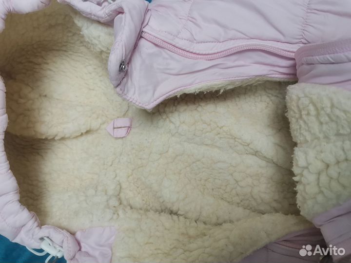 Зимний комбинезон для девочки 74