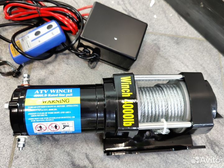 Лебедка электрическая 12v 4000 LBS новая