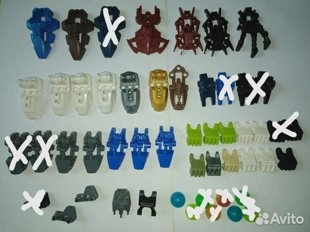 Детали Лего Биониклов, оружие, защита и др