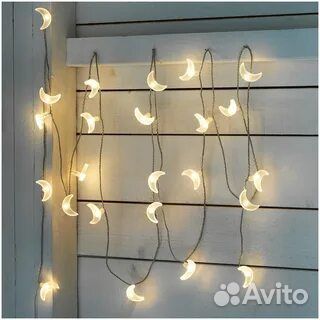 Гирлянда Льюваре 24 лампочки полумесяцы