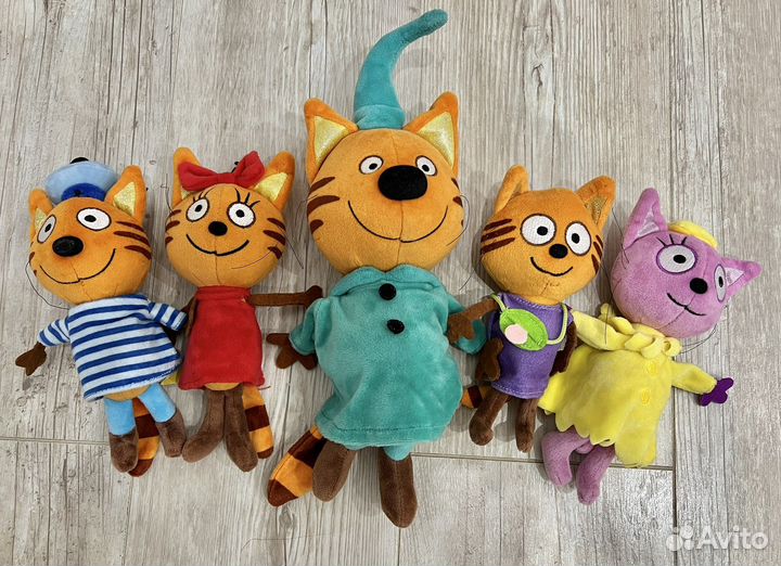 Мягкие игрушки Три кота озвученные