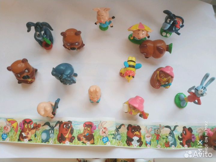 Винни пух Ландрин перевыпуск 15 игрушек+петрушка