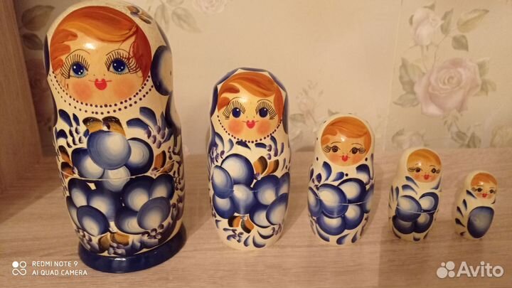 Матрешка деревянная 5в1