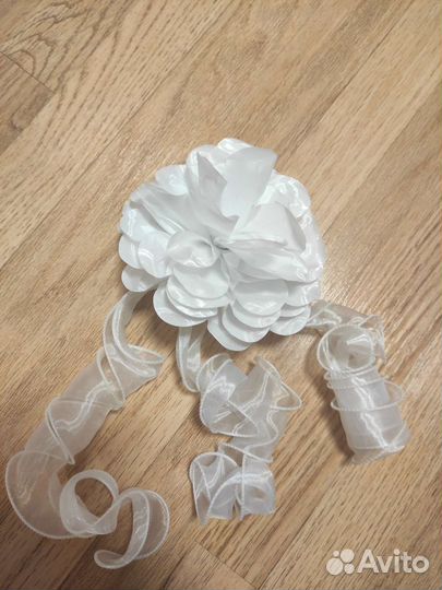Банты для волос белые