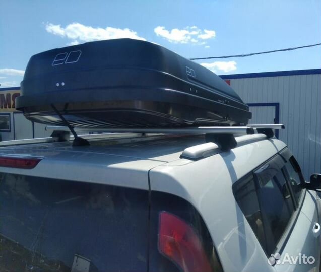 Бокс автомобильный магнум 390 (черный карбон)