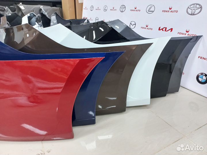 Бампер задний крашеный Hyundai Solaris 2014-2017