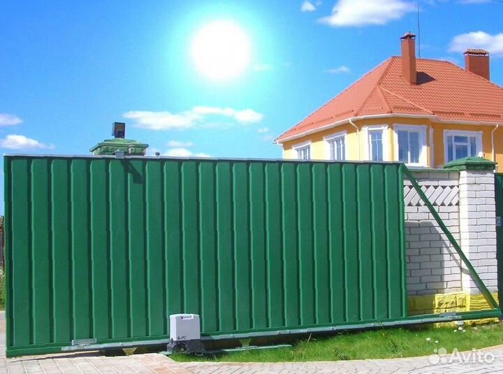 Откатные ворота с автоматикой