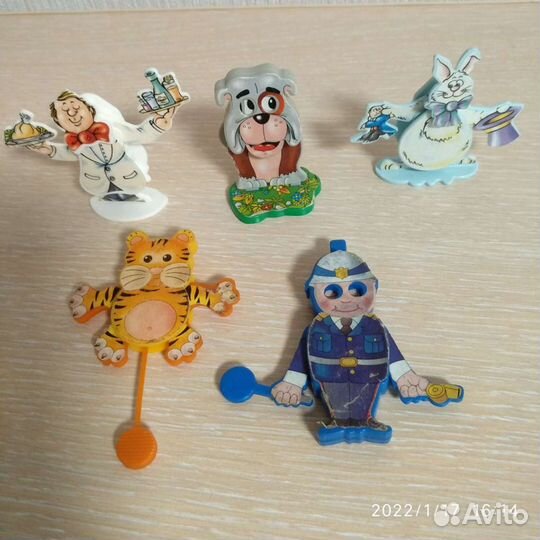 Подвижные игрушки kinder 90х годов, за всё