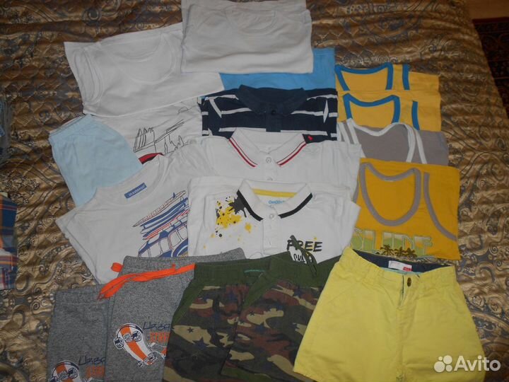 Футболки, майки, поло, шорты 104р, 110р, 116р, 122