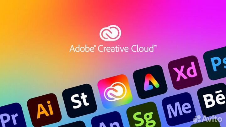 Adobe creative cloud Подписка Все приложения