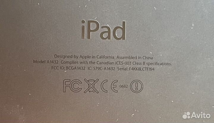 iPad mini 2 Model A1432