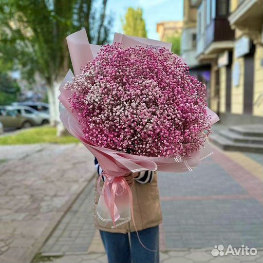 Букеты Гиганты Из Гипсофилы с Доставкой