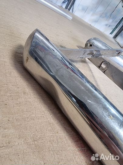 Защита заднего бампера хром infiniti qx56