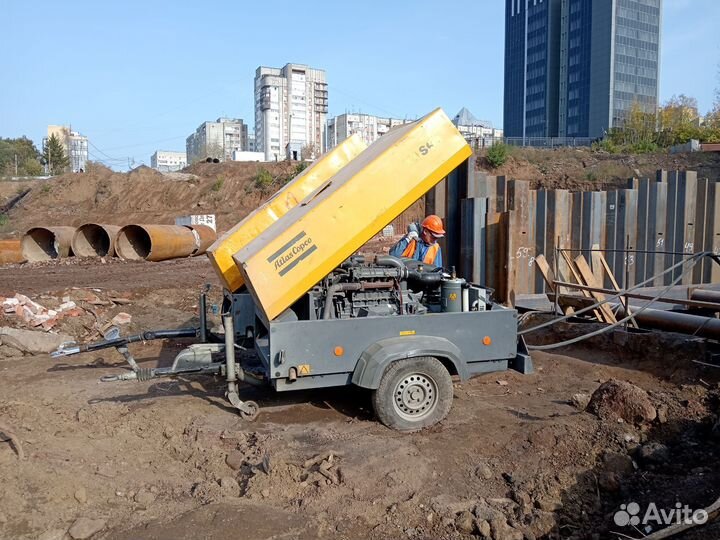 Аренда компрессора с отбойными молотками