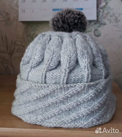 Шапки вязаные зимние