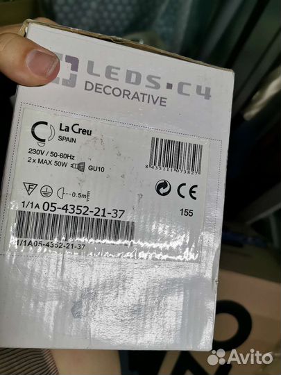 Настенный светильник бра Leds c4, новый