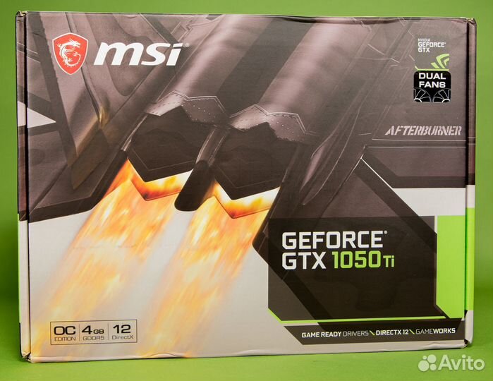 MSI GeForce GTX 1050 Ti 4GT