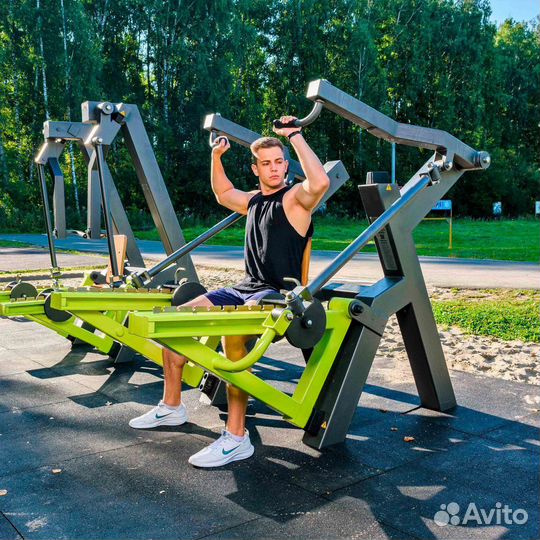 Уличный тренажер Жим вверх с переменной нагрузкой
