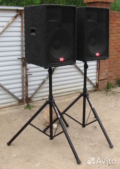 Колонки активные PA 1200W 2шт Pro D15