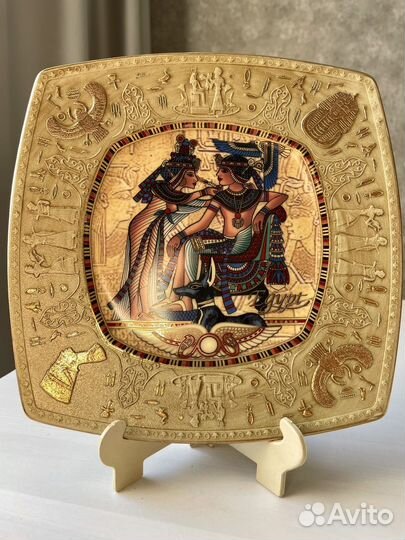 Декоративная тарелка Египет на подставке