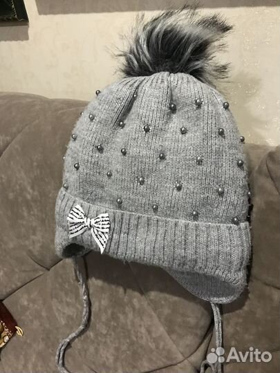 Шапка зимняя для девочки 50 52