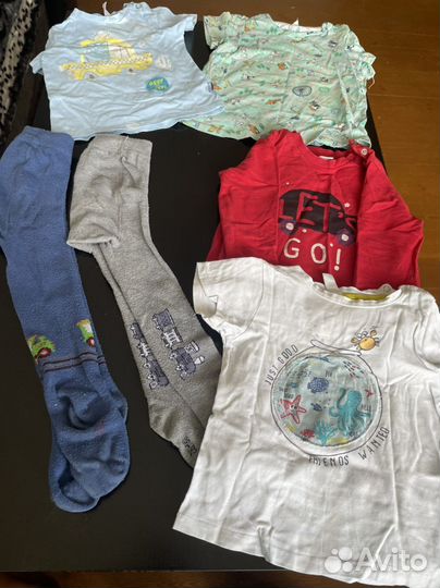 Детские вещи пакетом примерно от 1 года до 2