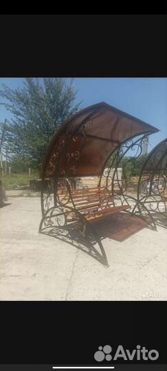 Садовые качели кованные