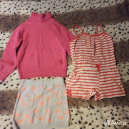 Вещи пакетом для девочки р-р 110