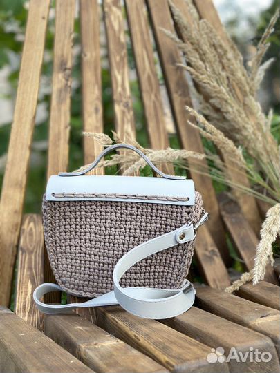 Вязаная сумка кроссбоди
