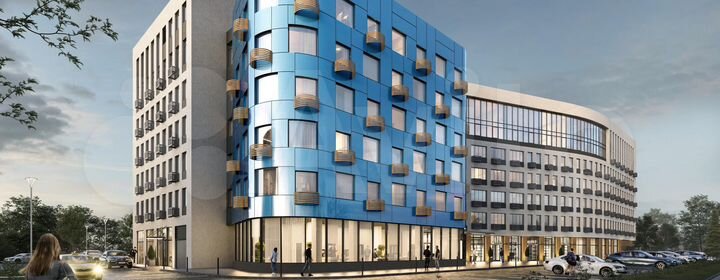 1-к. апартаменты, 43,1 м², 4/6 эт.