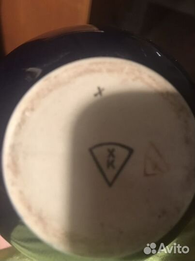 Винтаж, ваза «Колоски», Гжель