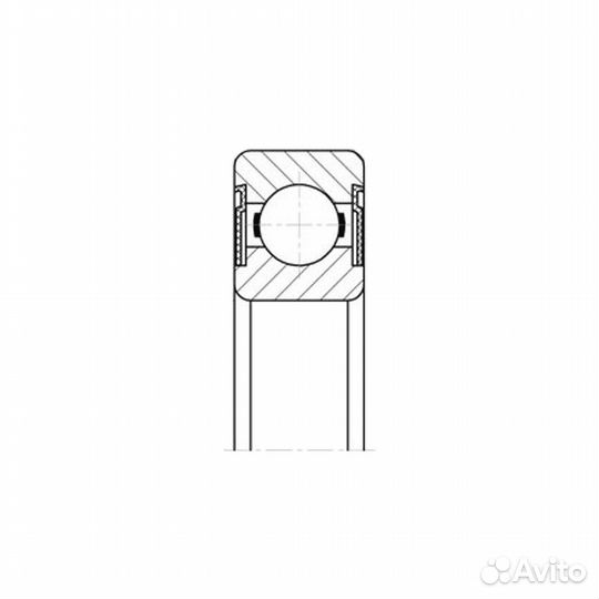 Подшипник 6-180200 С17 (6200-2RS P6) гпз