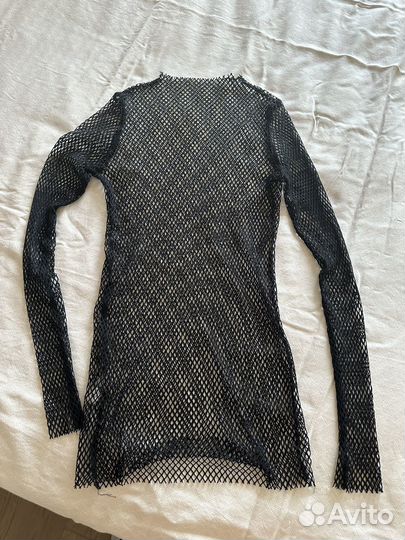 Топ сетка с длинным рукавом