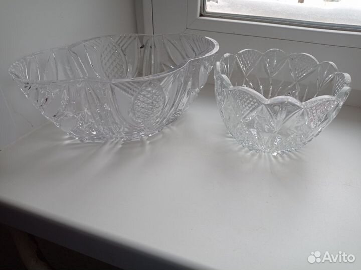 Набор салатников хрусталь СССР