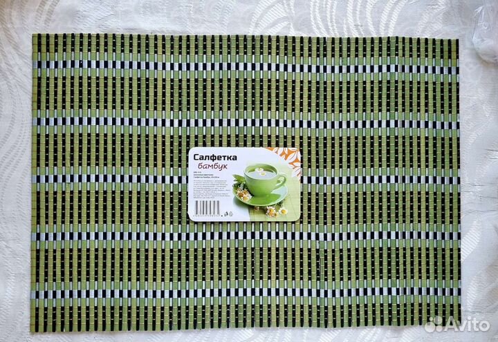 Салфетки на стол Новые бамбук 5 шт. + Шпажки