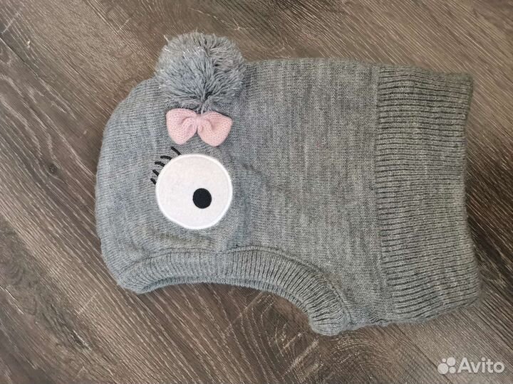 Шапка шлем для девочки